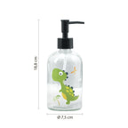 Dispenser sapone con erogatore in plastica nera Gedy serie Gioia - Dinosauro