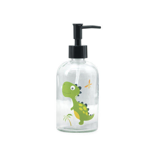 Dispenser sapone con erogatore in plastica nera Gedy serie Gioia - Dinosauro