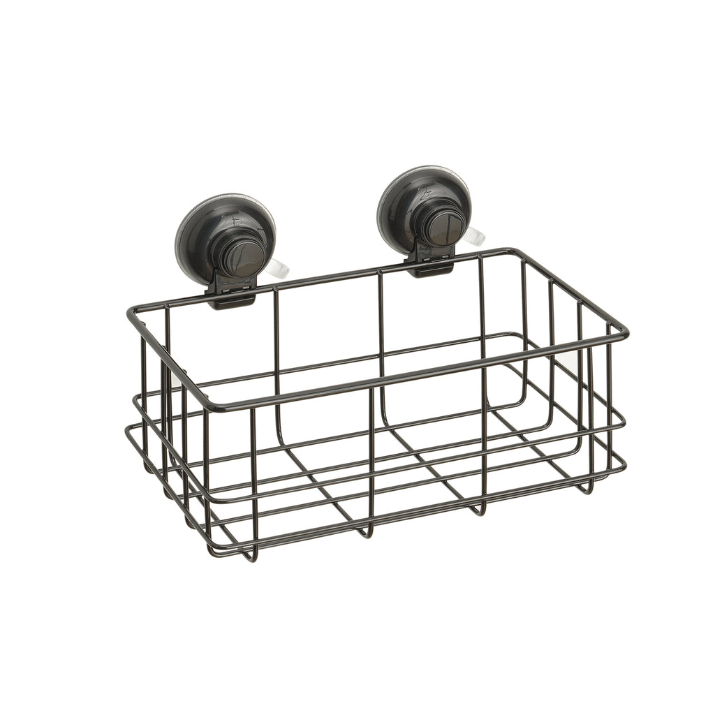 Portaoggetti rettangolare doccia in filo di Gedy serie Hot - Nero Matt