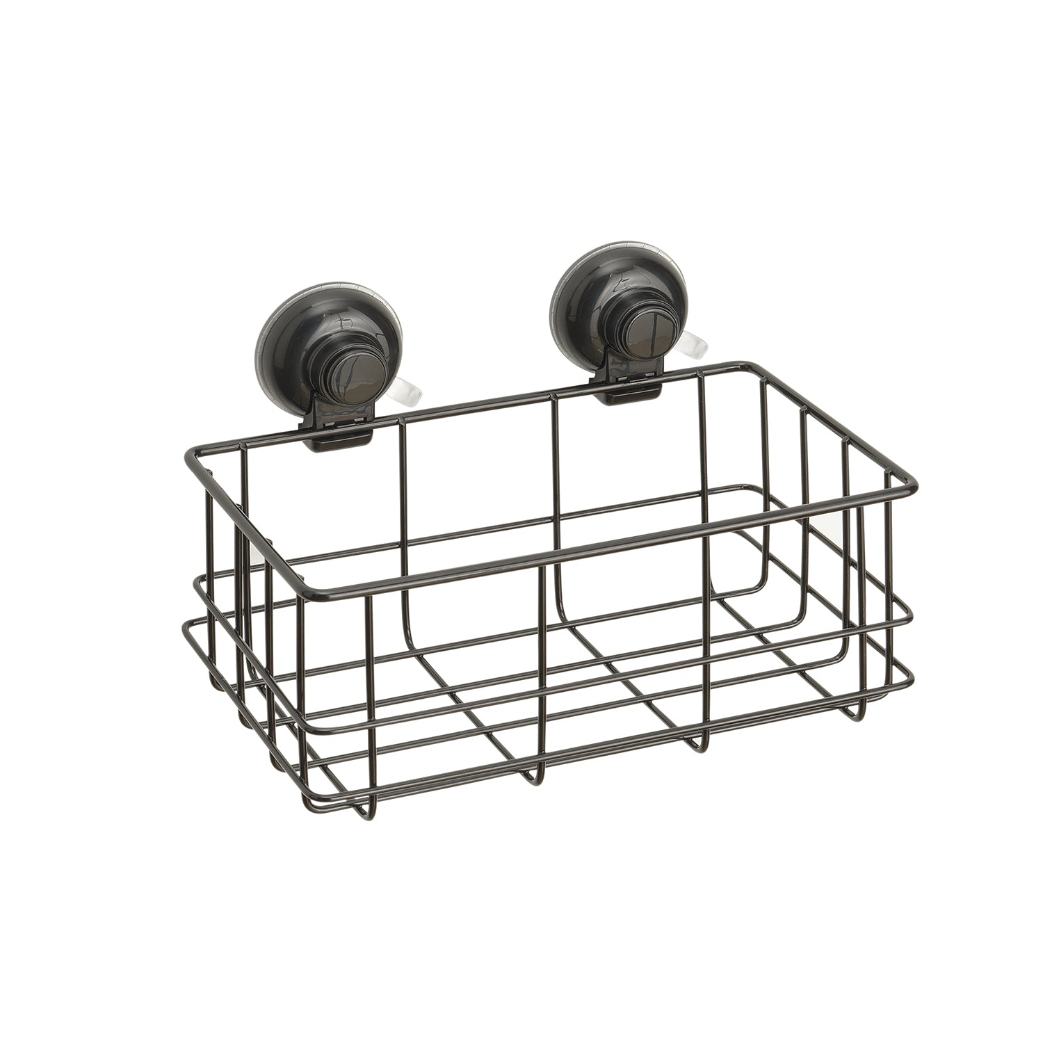 Portaoggetti rettangolare doccia in filo di Gedy serie Hot - Nero Matt