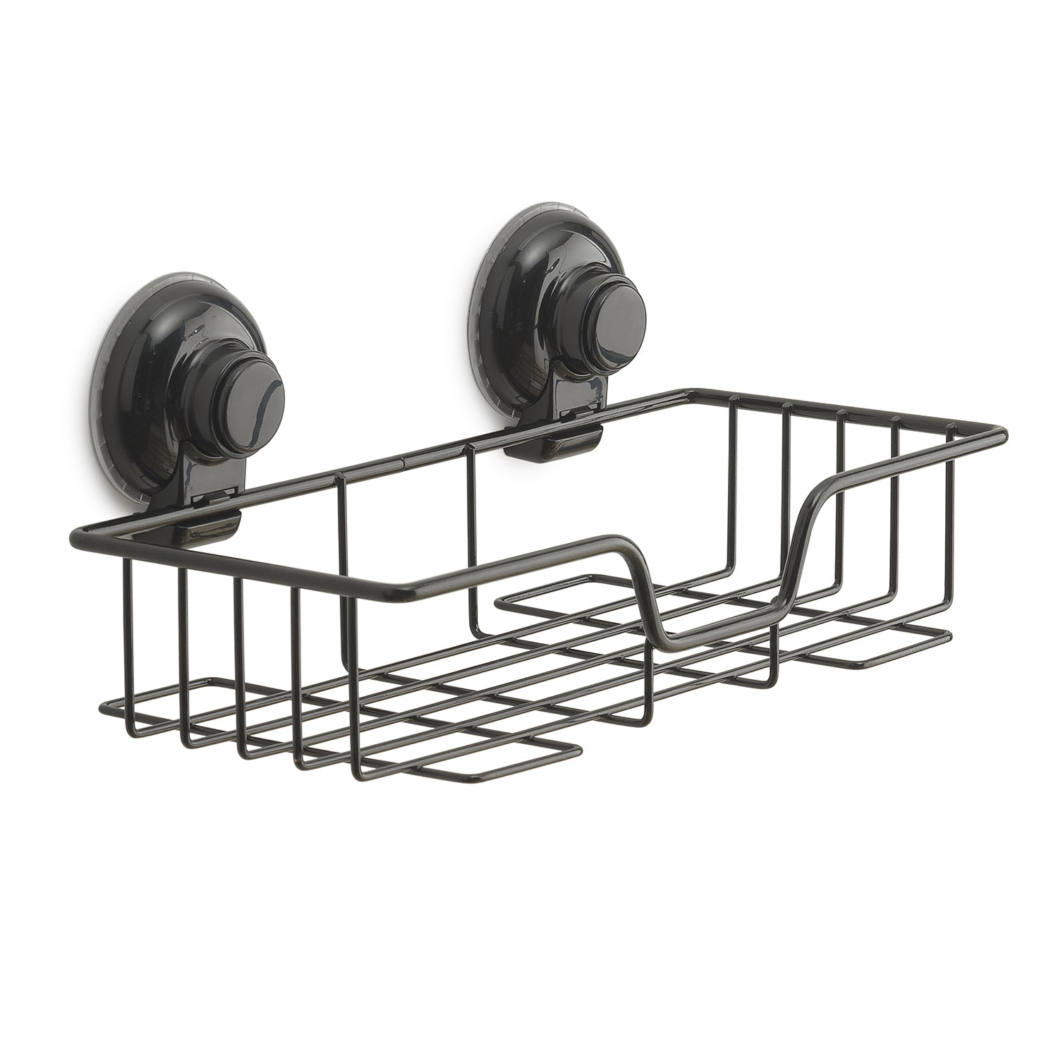 Portaoggetti rettangolare doccia in filo di Gedy serie Hot - Nero Matt