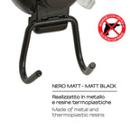 Appendiabiti di Gedy serie Hot - Nero Matt