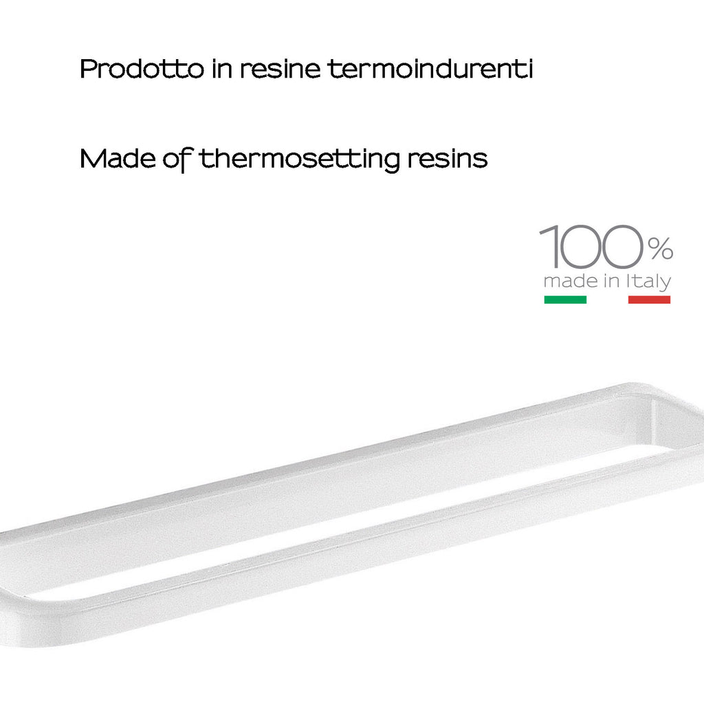 Porta asciugamani 60 cm a parete di Gedy serie Darios - Bianco