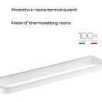 Porta asciugamani 60 cm a parete di Gedy serie Darios - Bianco