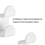 Set 2 pezzi appendiabiti a muro di Gedy serie 2900 - Bianco