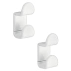 Set 2 pezzi appendiabiti a muro di Gedy serie 2900 - Bianco