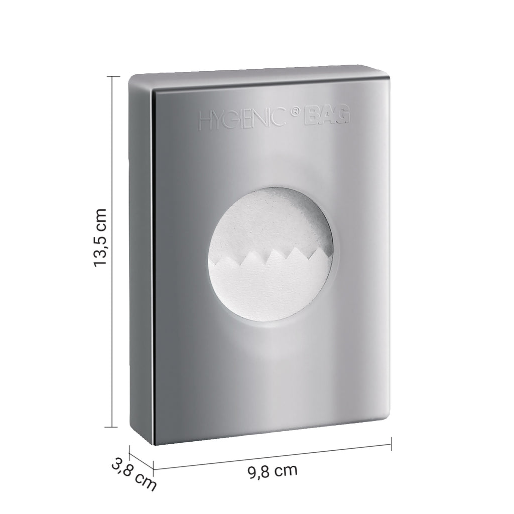 Portasacchetti igienici di Gedy in resine termoplastiche - Cromato