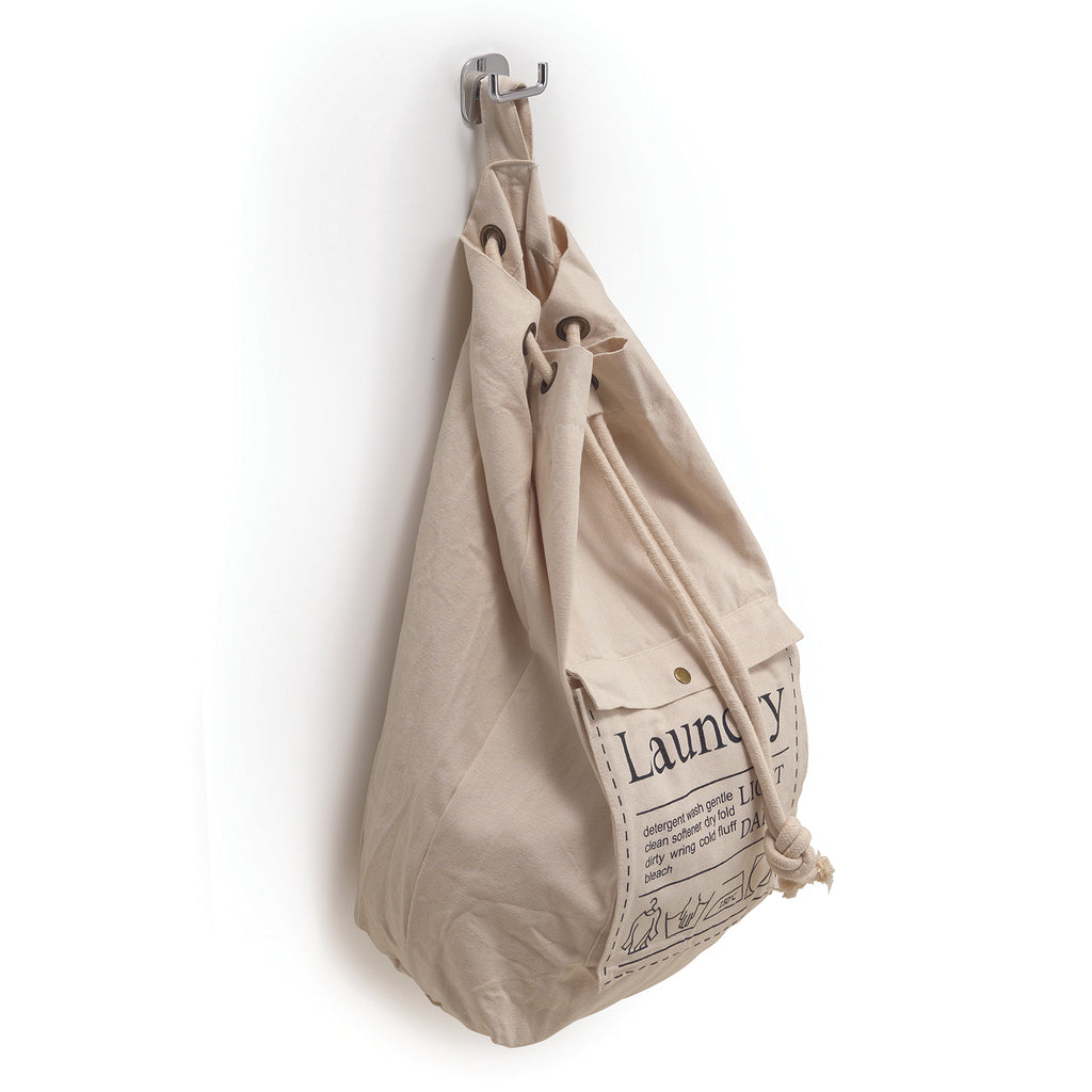 Sacca portabiancheria di Gedy modello Baggy in cotone e poliestere - EcrÃ¹