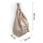 Sacca portabiancheria di Gedy modello Baggy in cotone e poliestere - EcrÃ¹