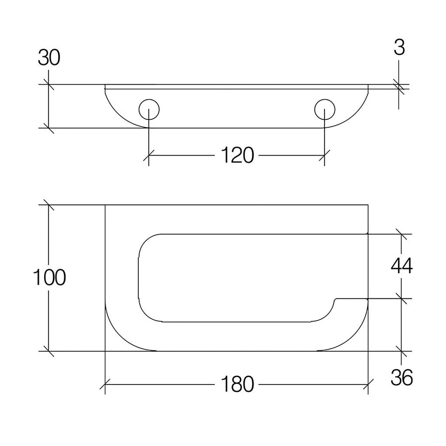 Porta carta igienica a muro in acciaio 316 satinato Lineabeta collezione Roersa