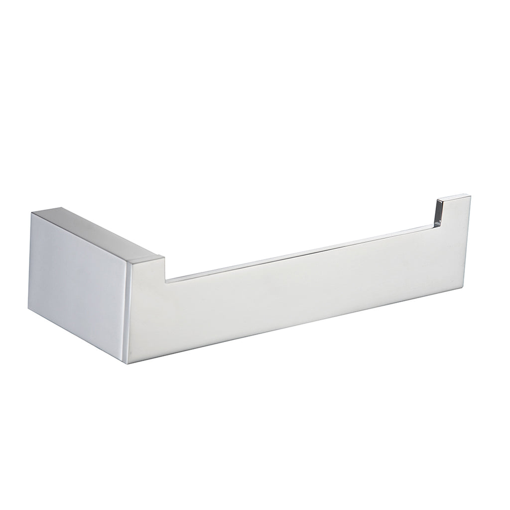 Porta rotolo aperto linea Maela in ottone cromato fissaggio con viti incluse