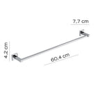 Portasalviette 60 cm in acciaio inox AISI 304 Colorado di Gedy - Cromato