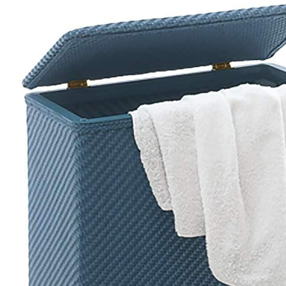 Cesto portabiancheria modello Ambrogio di Gedy - Blu