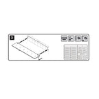 Mensola a muro in acciaio inossidabile della collezione 'Logic' by Cosmic 10