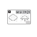 Mensola sospesa ad angolo in acciaio inox lucido della collezione 'Logic' by Cosmic