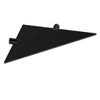 Mensola sospesa ad angolo in acciaio inox della collezione 'Logic' by Cosmic - Nera