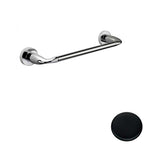 Porta salviette cm 46 Nero Opaco Colombo Design collezione Basic Con fissaggio a tassello e ad incollo con kit opzionale