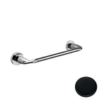 Porta salviette cm 64 Nero Opaco Colombo Design collezione Basic Con fissaggio a tassello e ad incollo con kit opzionale