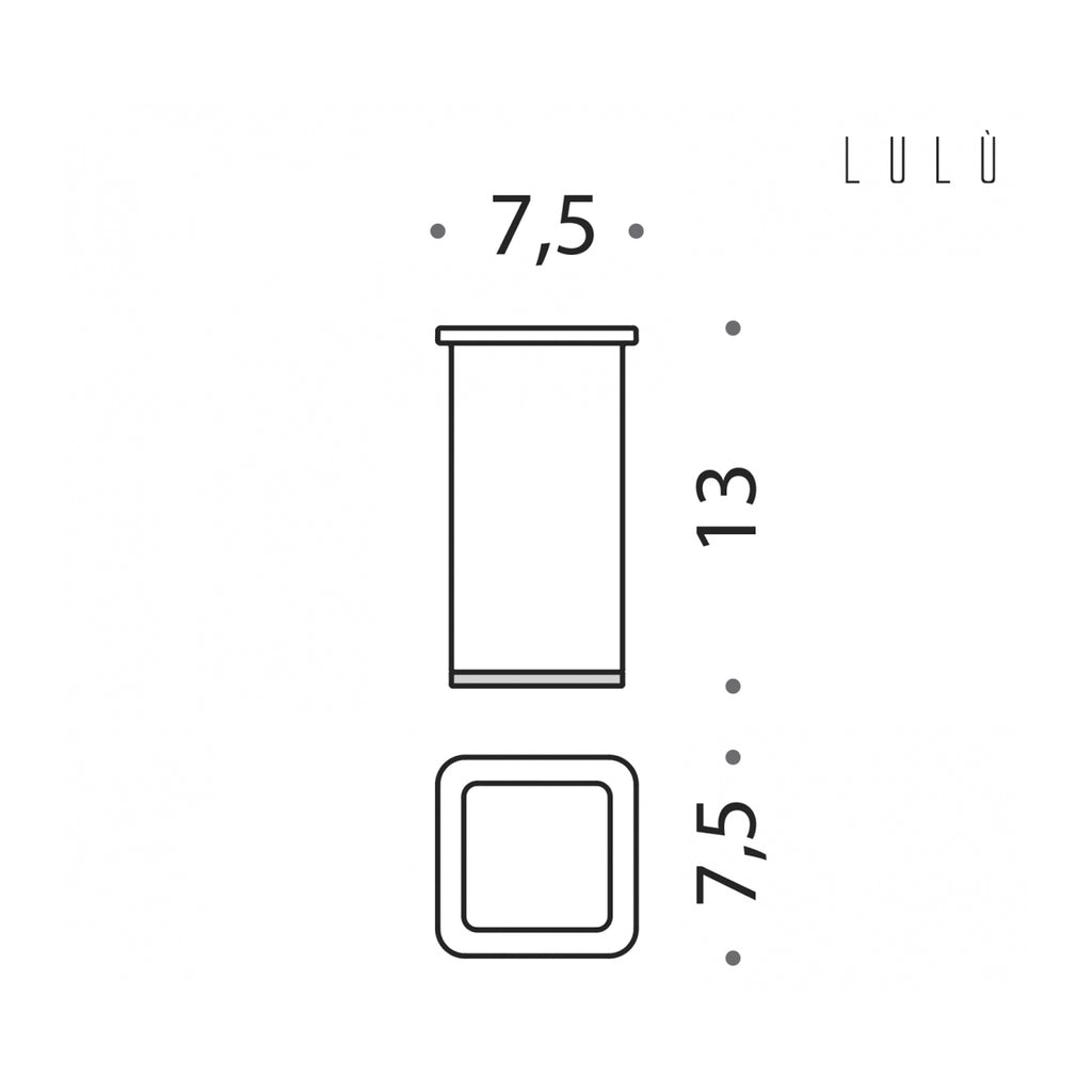 Porta bicchiere d'appoggio in ottone collezione LulÃ¹ di Colombo Design