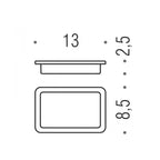 Porta sapone in vetro acidato collezione LulI¹ di Colombo Design