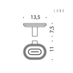Porta sapone in ottone collezione Luna di Colombo Design