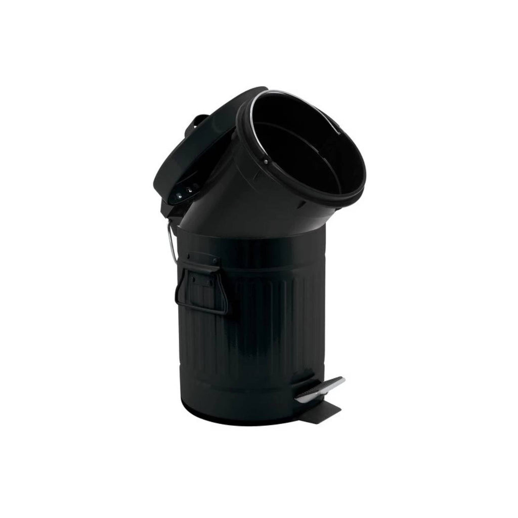 Pattumiera a pedale in acciaio modello Habana capienza 3 litri colore nero