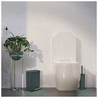 Pattumiera a pedale modello Akira in acciaio capienza 5 litri colore verde scuro opaco