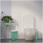 Pattumiera a pedale modello Akira in acciaio capienza 5 Litri colore verde opaco