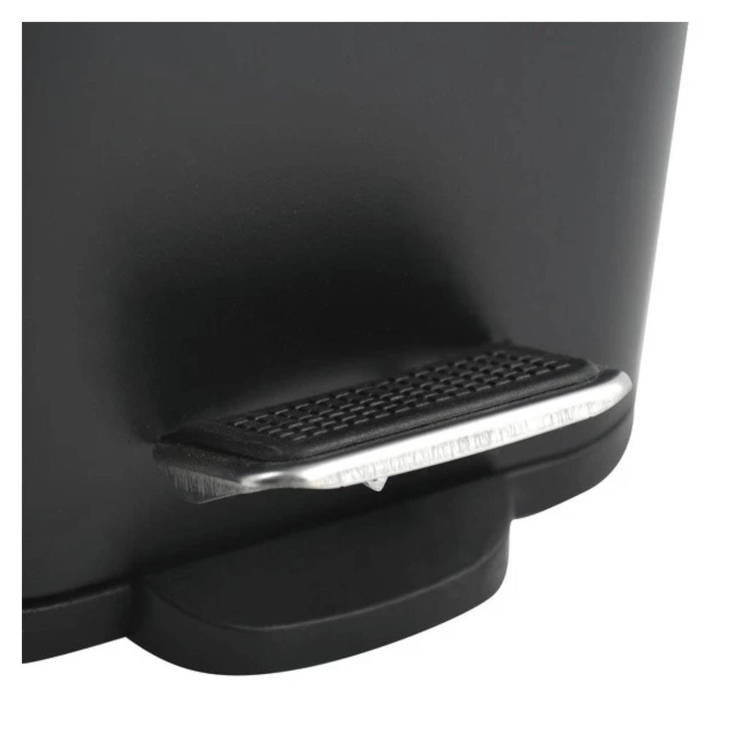 Pattumiera a pedale modello Erik in acciaio capienza 5 Litri colore nero