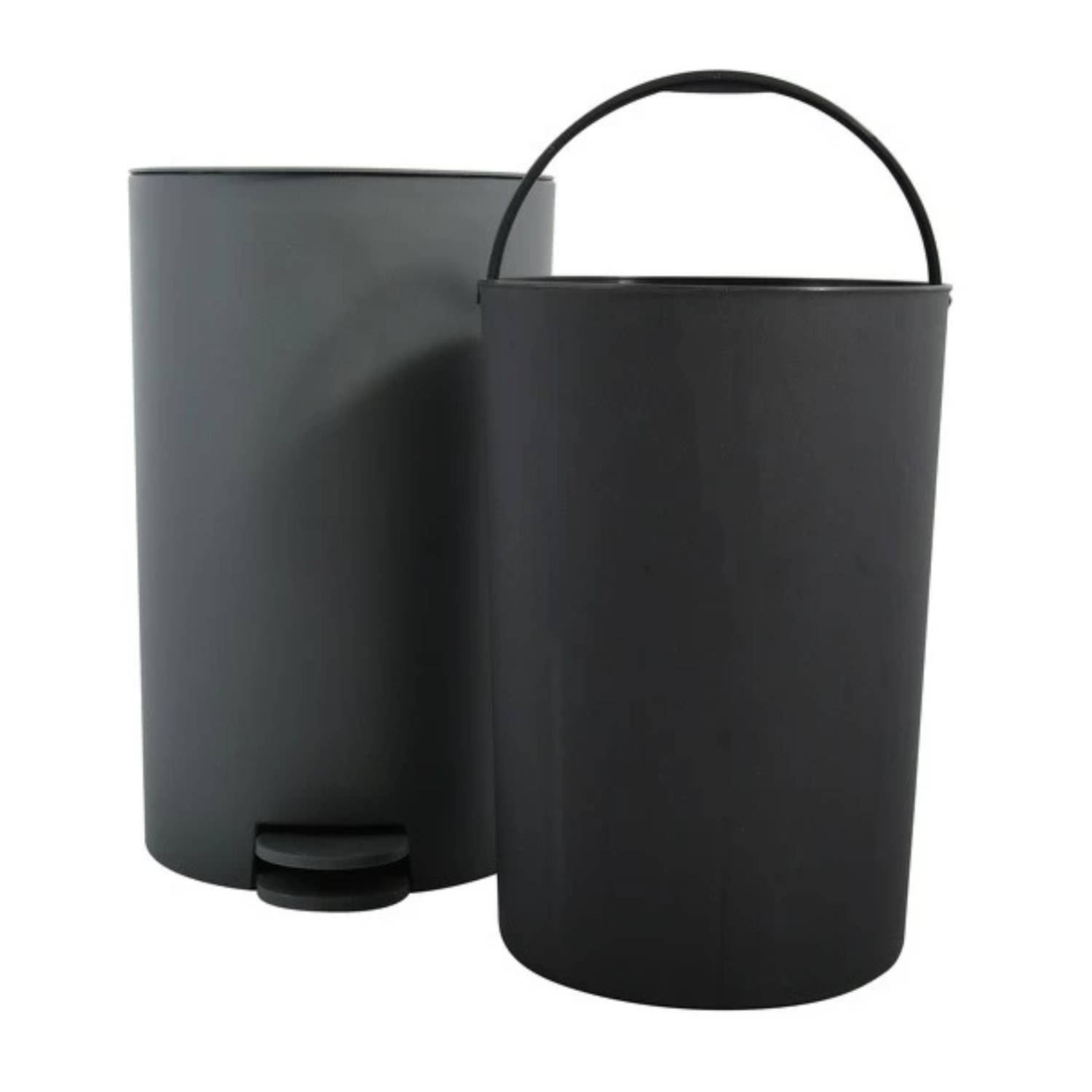 Pattumiera a pedale modello Osaki capienza 3 litri colore grigio antracite