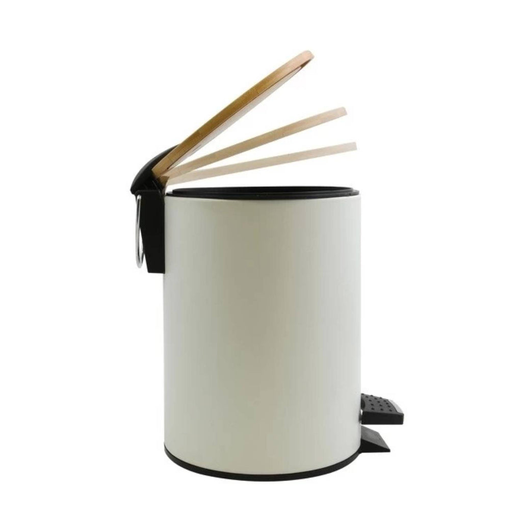 Pattumiera a pedale modello Adonis capienza 5 litri colore bianco
