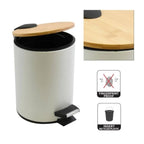 Pattumiera a pedale modello Adonis capienza 5 litri colore bianco