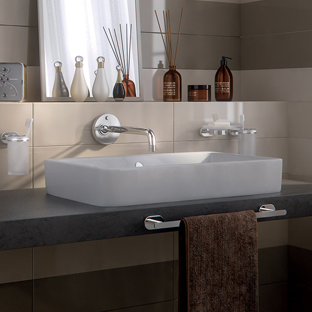 Portasalviette a parete Gedy Bernina cm 45 in acciaio inox cromato