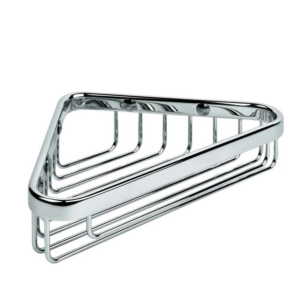 Angolare doccia 20X11 cm angolare in ottone cromato Colombo Design collezione Basic Con fissaggio a tassello