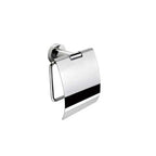 Portarotolo Coperto in ottone cromato Colombo Design collezione Basic Con fissaggio a tassello e ad incollo con kit opzionale