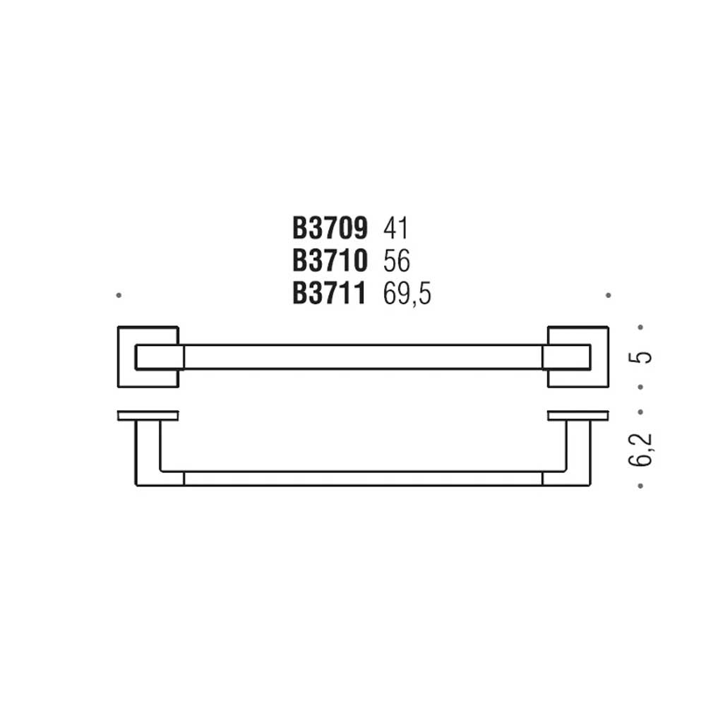 Porta salviette da bagno cm 69