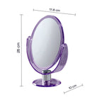Specchio ovale ingranditore bifacciale di Gedy - Lilla