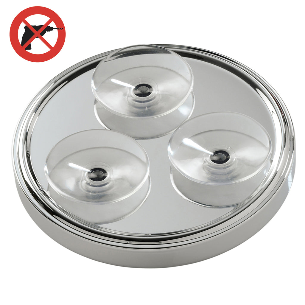 Specchio ingranditore Lia 5X con ventosa - Cromato