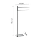 Piantana porta asciugamani ArtÃ¹ di Gedy - Cromato