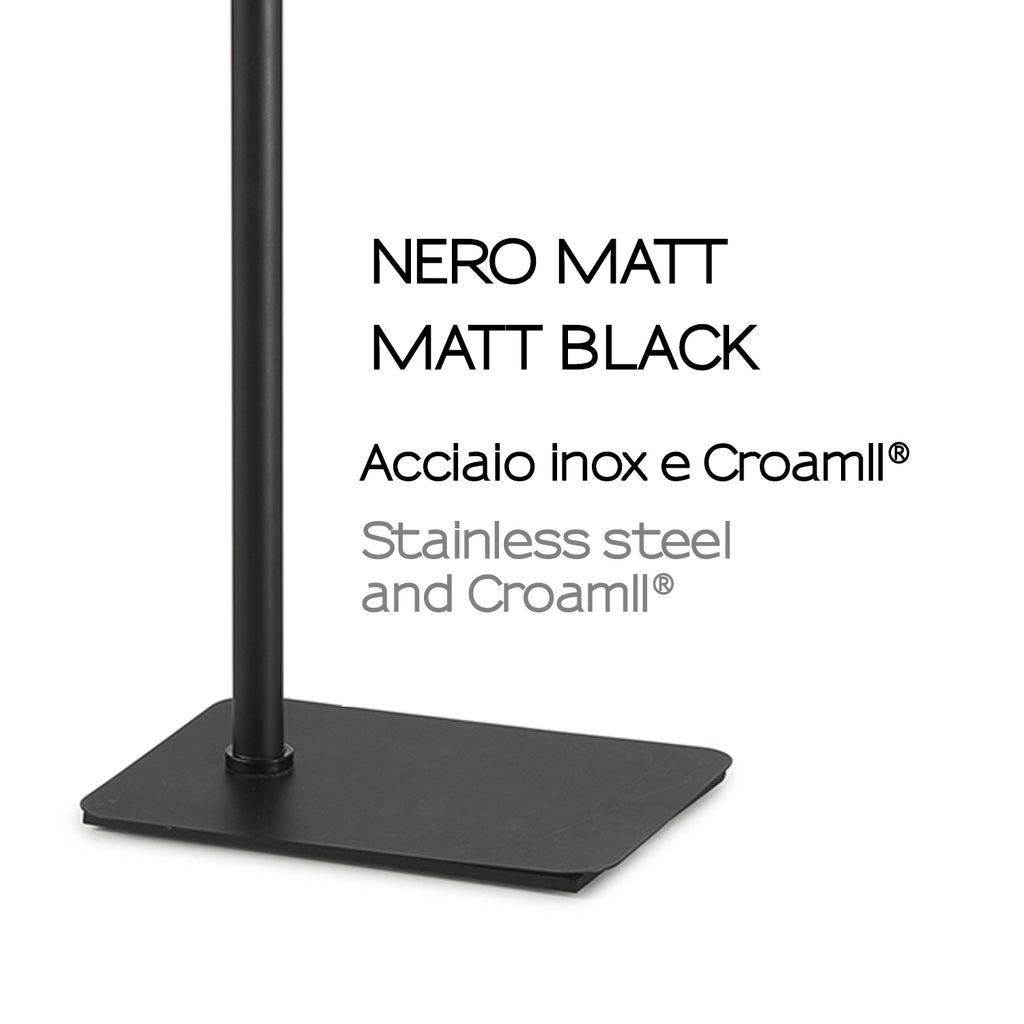 Piantana porta asciugamani ArtÃ¹ di Gedy - Nero Matt