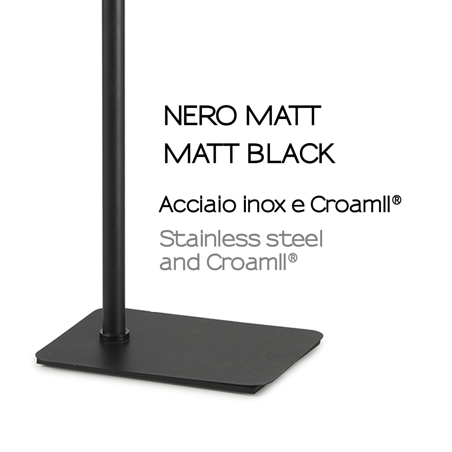 Piantana porta asciugamani ArtÃ¹ di Gedy - Nero Matt