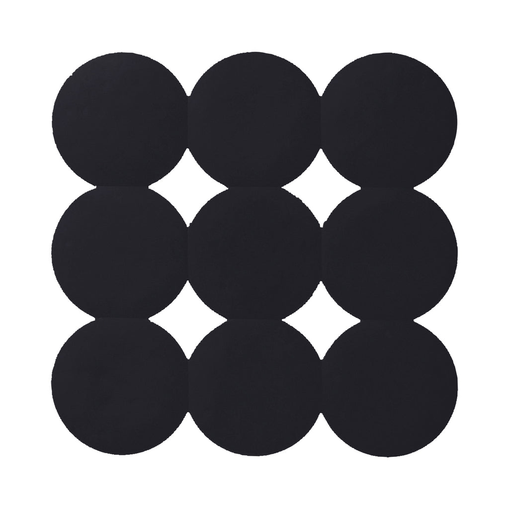 Tappeto antiscivolo doccia Giotto di Gedy 55x55 cm - Nero Matt