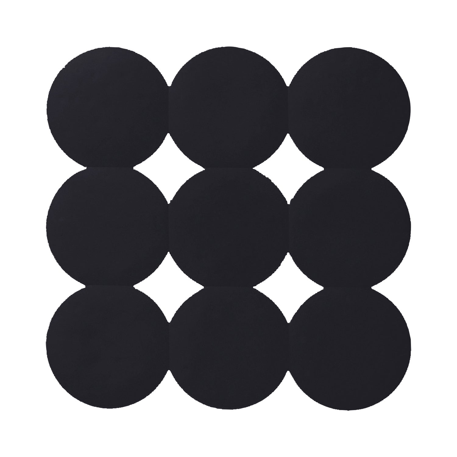 Tappeto antiscivolo doccia Giotto di Gedy 55x55 cm - Nero Matt