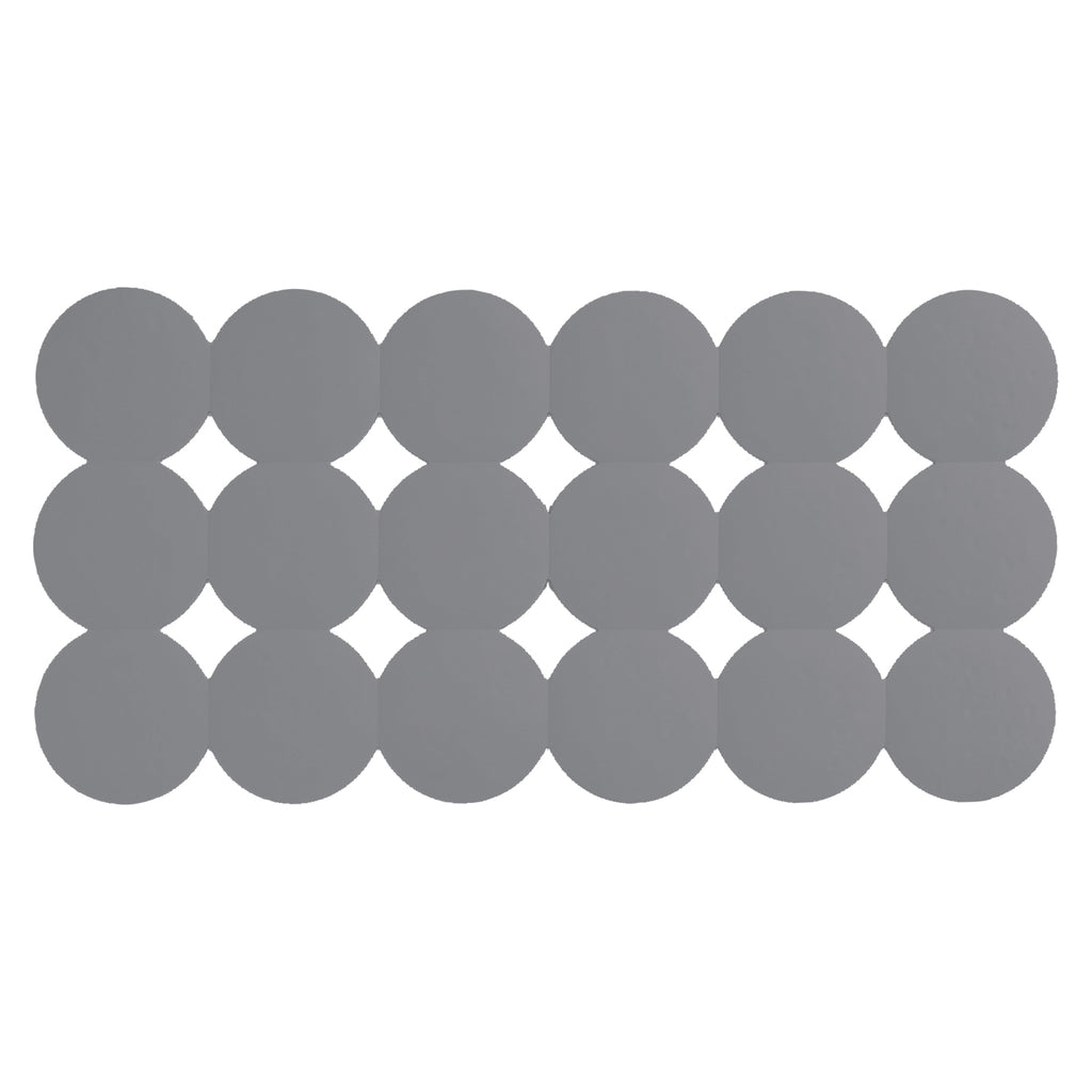 Tappeto antiscivolo vasca Giotto di Gedy 39x79 cm - Grigio