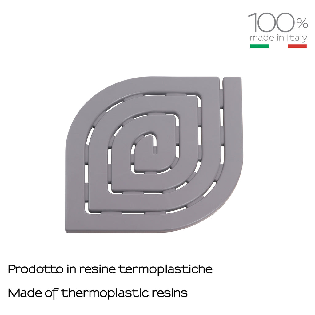 Pedana doccia 54.5x54.5 modello Spirale di Gedy - Grigio