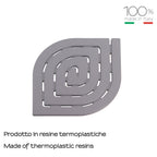 Pedana doccia 54.5x54.5 modello Spirale di Gedy - Grigio