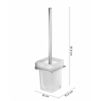 Scopino a parete in Acciaio Inox Gedy modello Atena - Cromato