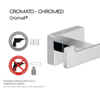 Appendiabiti doppio a parete in Acciaio Inox Gedy modello Atena - Cromato