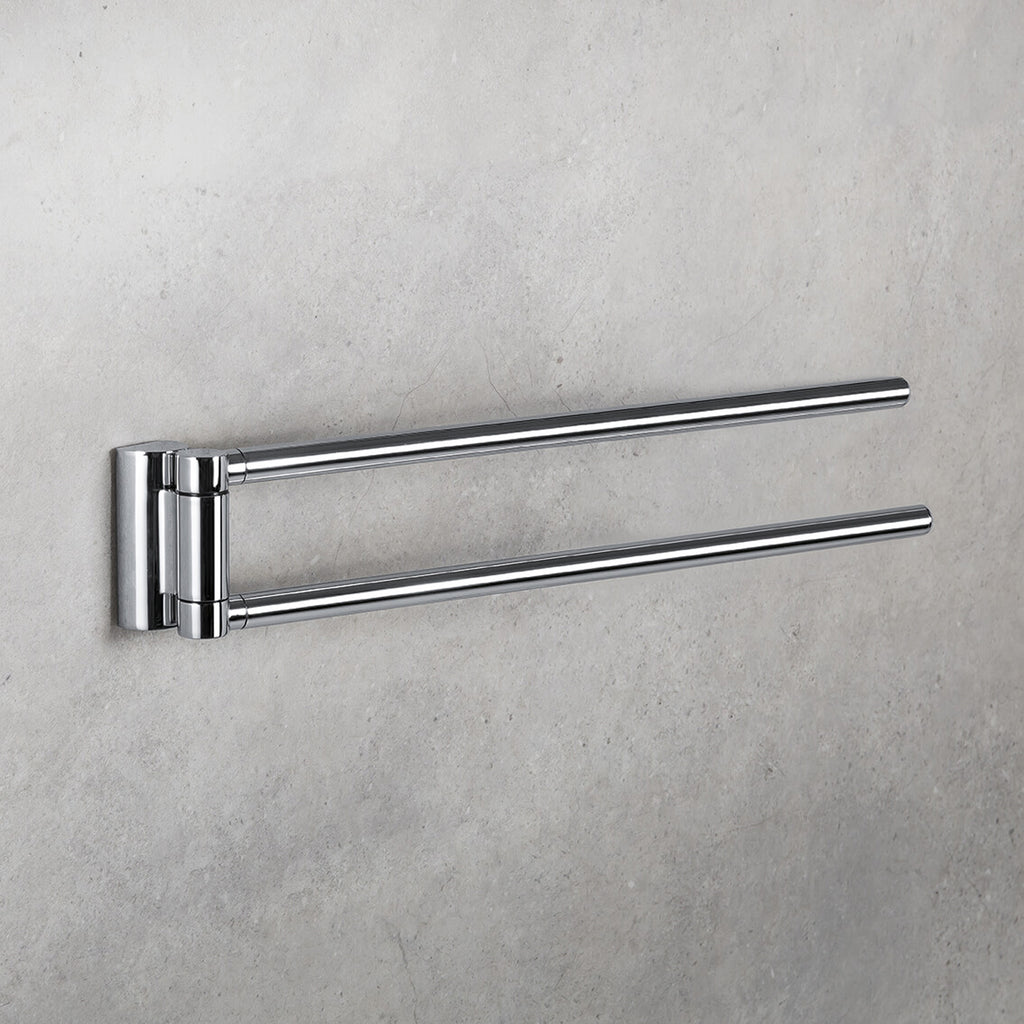 Porta salvietta doppio snodo 25cm in ottone collezione Luna di Colombo Design