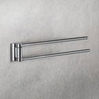 Porta salvietta doppio snodo 25cm in ottone collezione Luna di Colombo Design